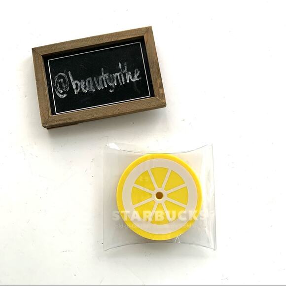 Starbucks lemon slice “cold to go” tumbler lid NEW - Picture 1 of 5